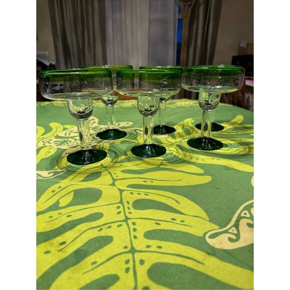 Sauza Hand-Blown Style Margarita Glasses - Set of 6